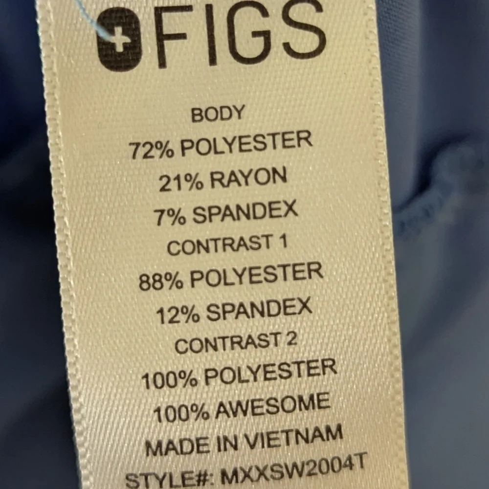 FIGS Men's Tansen Jogger Scrub Pants Size‎ Large Tall Ceil Blue